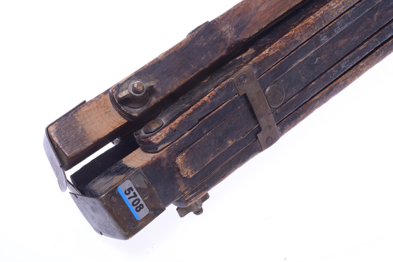 ✅ ANTIQUE WOOD TRIPOD 140CM 55.11″ GLASS PLATE LARGE FORMAT FIELD CAMERA