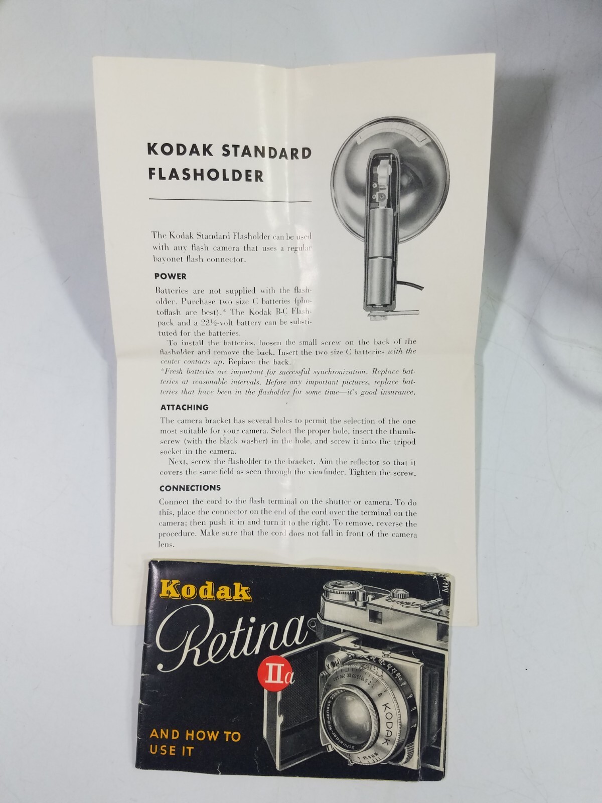 Kodak Standard Flash Holder No. 92F, Bulb, Bracket, Reflector and Guard New
