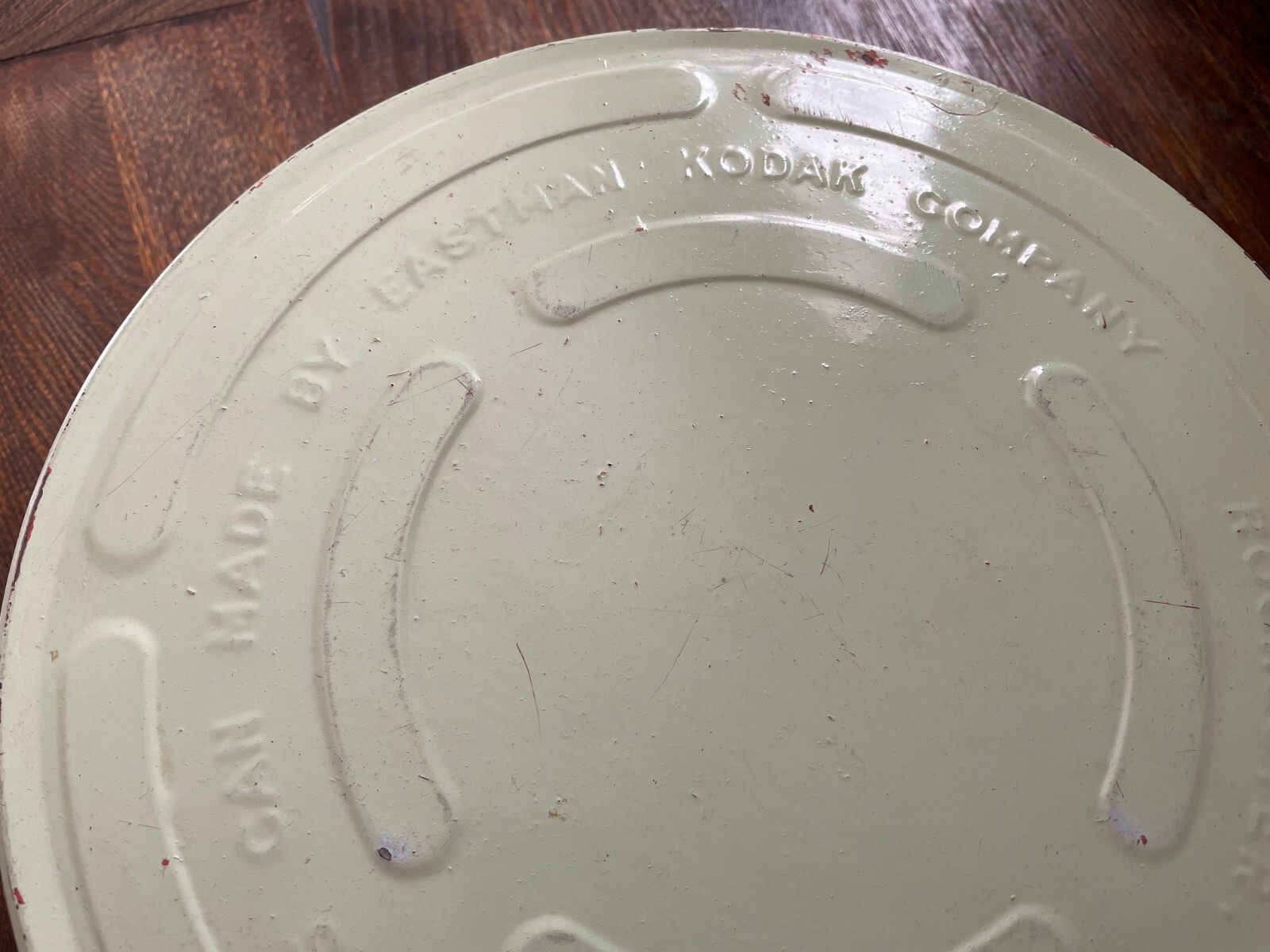 Retro Green KODAK EASTMAN COMPANY Rochester 10 1/4 Film Reel Metal Canister Vtg