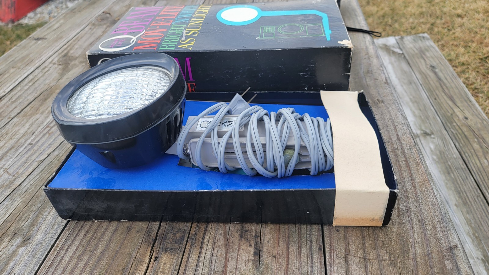 Vintage Camera Light Acme Lite Q-Beam Movie Lite in Box Works!! Retro