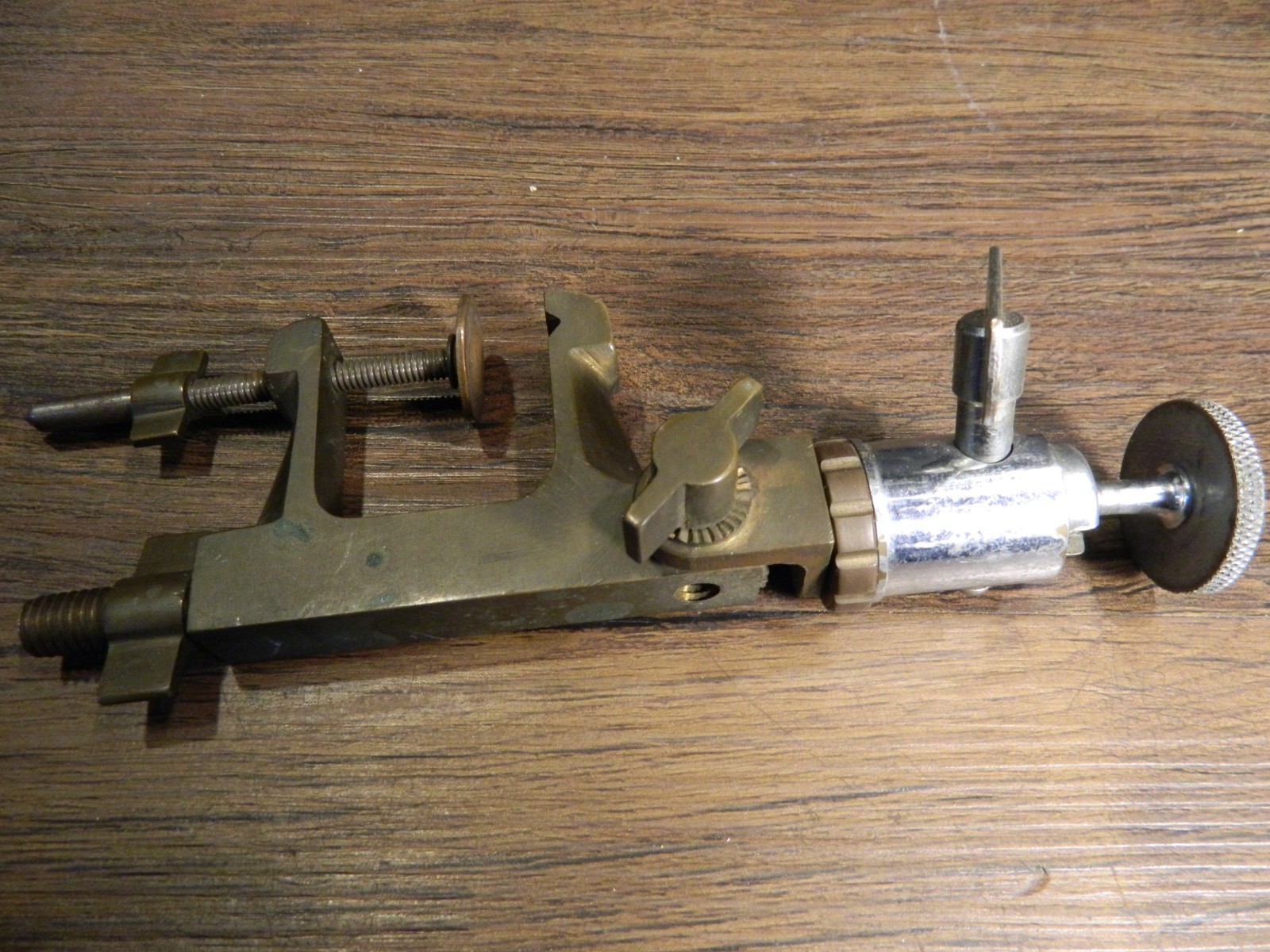 Vtg Metal Tripod Adjustable Swivel Head, Photo Video Camera, Lighting
