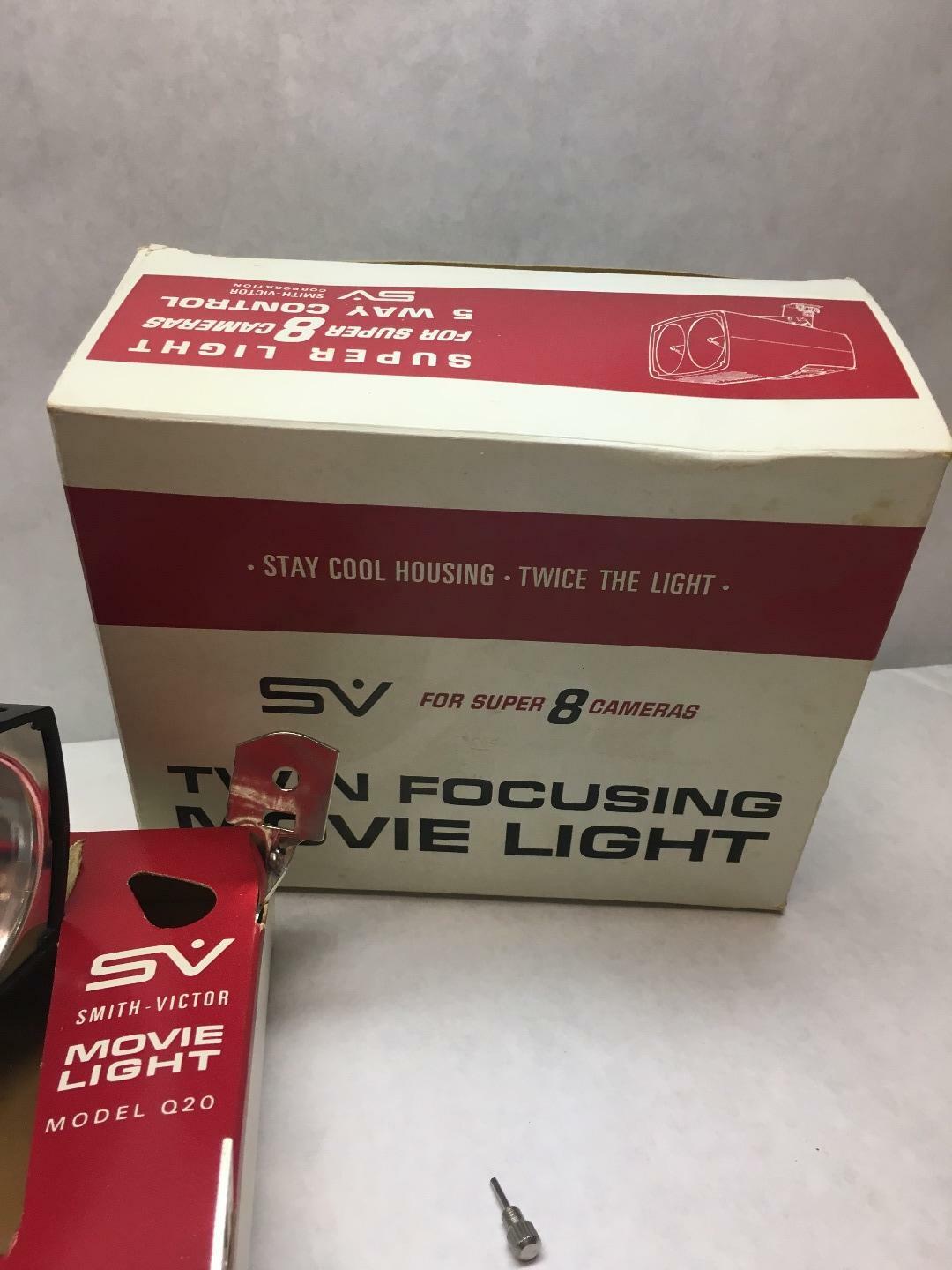 VINTAGE Smith Victor Corp BRAND Super Eight MOVIE LIGHT 5 Way Control ORG BOX
