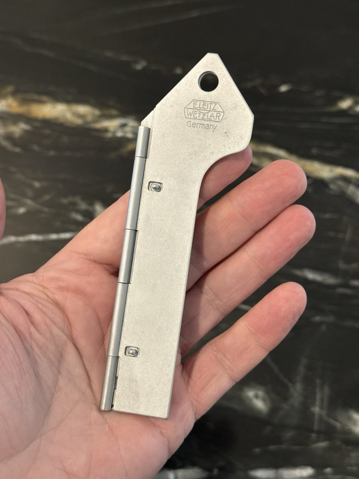 Original Leica Metal Nickel ABLON Leitz Film Leader Trimming Template