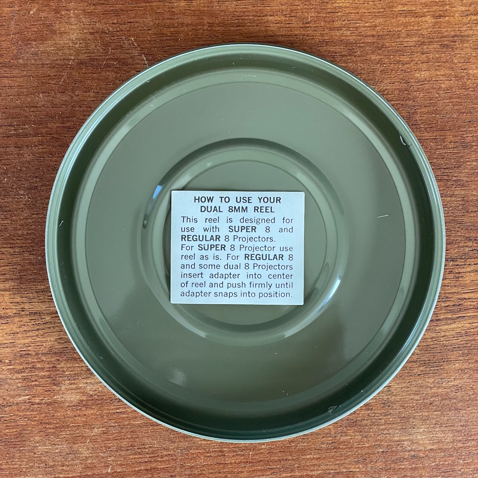 5 inch 200 Foot KMART Brand Dual 8mm Film Canister with Reel