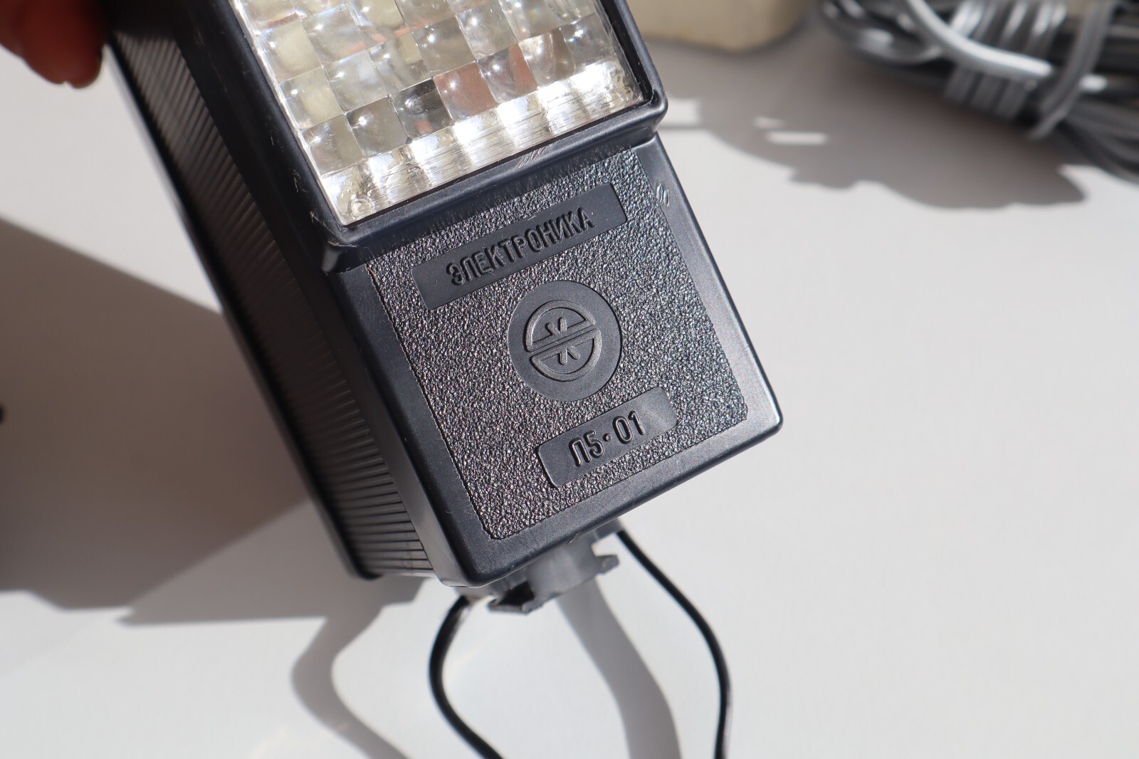 Vintage Soviet Russian Elektronika L5-01 flashlight camera 1985 220V/Batteries