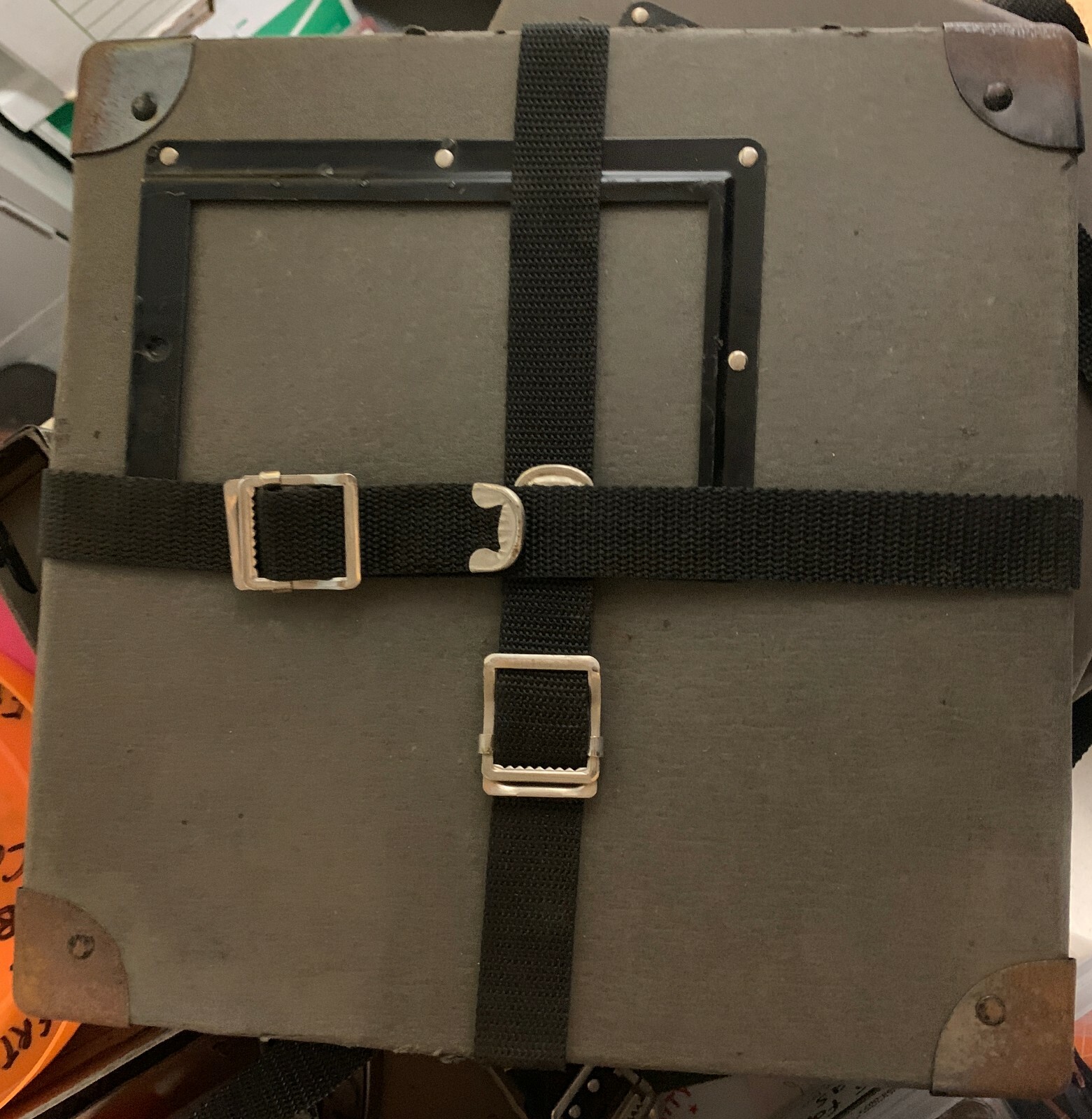 16MM 800′ 10.5″ Metal Motion Picture Movie Can & CASE COMBO. 0528