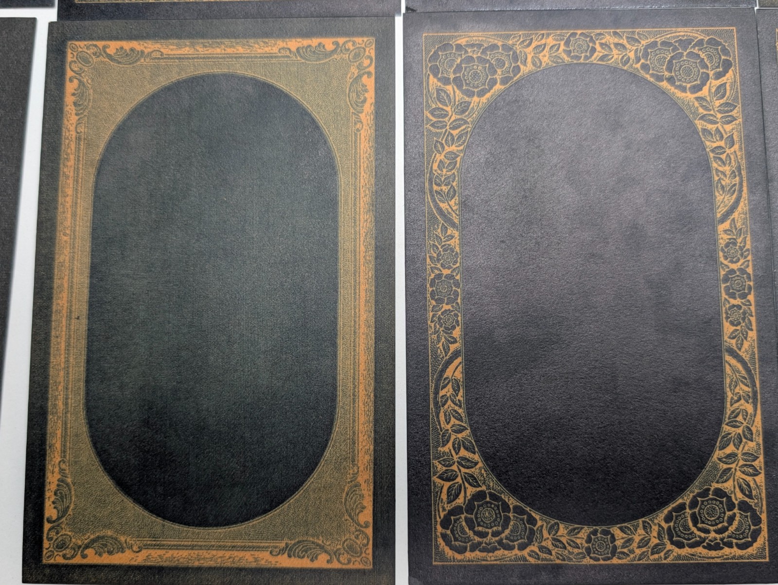 SET 1910s Ornate Millard Manning Photo Matts Negative Frames Develop RPPC Postal