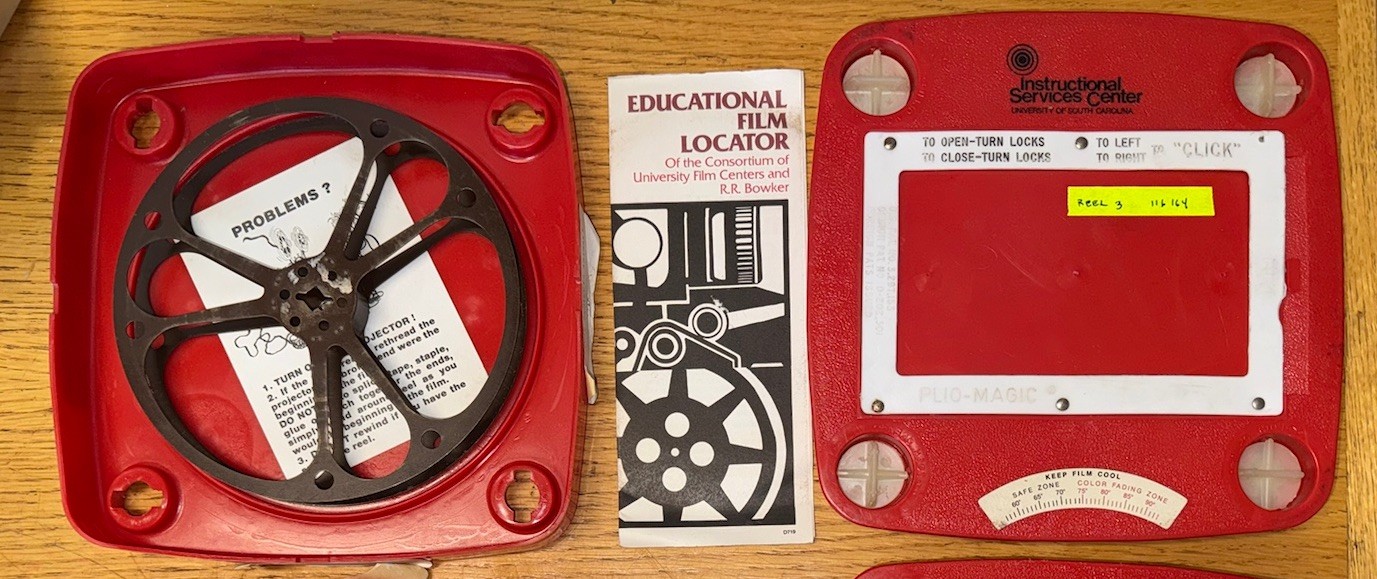 Vintage Plio-Magic 16mm Film Archival Plastic Storage Box 7″ Reel Film & Case