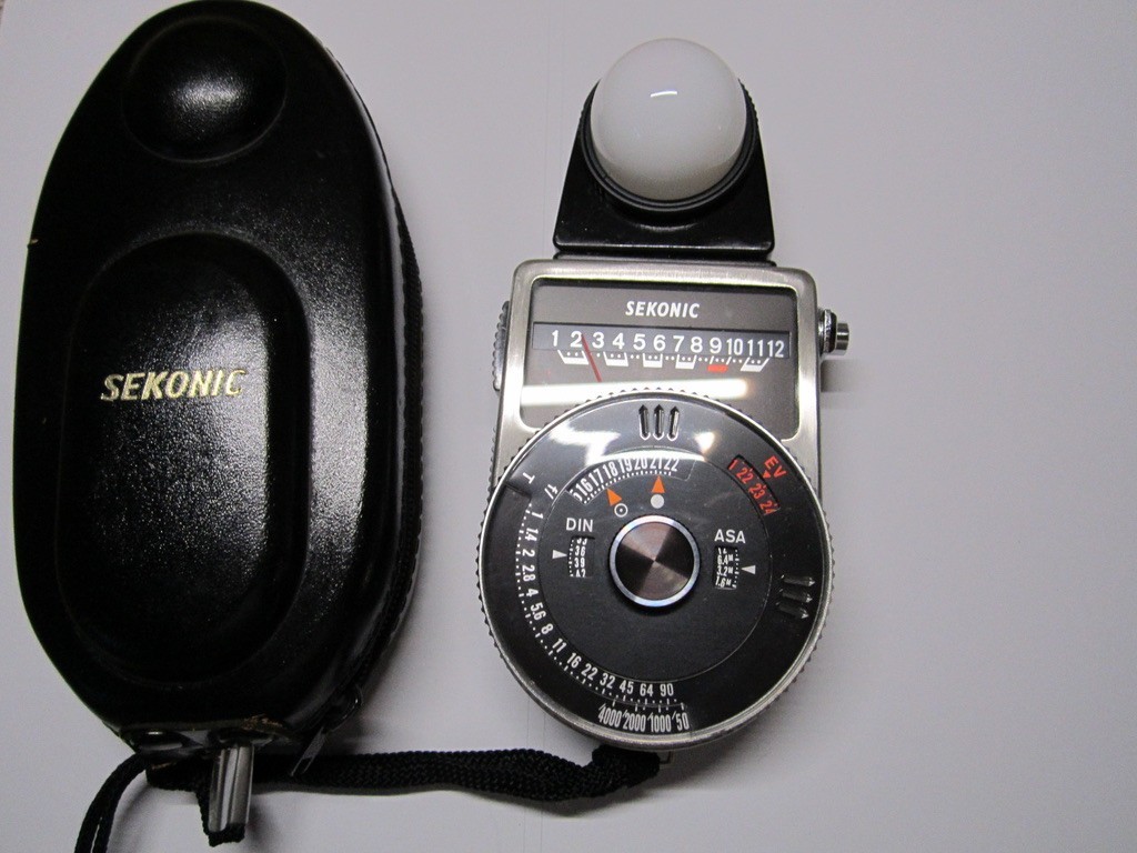 SEKONIC PRO EXPOSURE LIGHT METER for BOLEX 16MM MOVIE CAMERA WORKING BEAUTY!