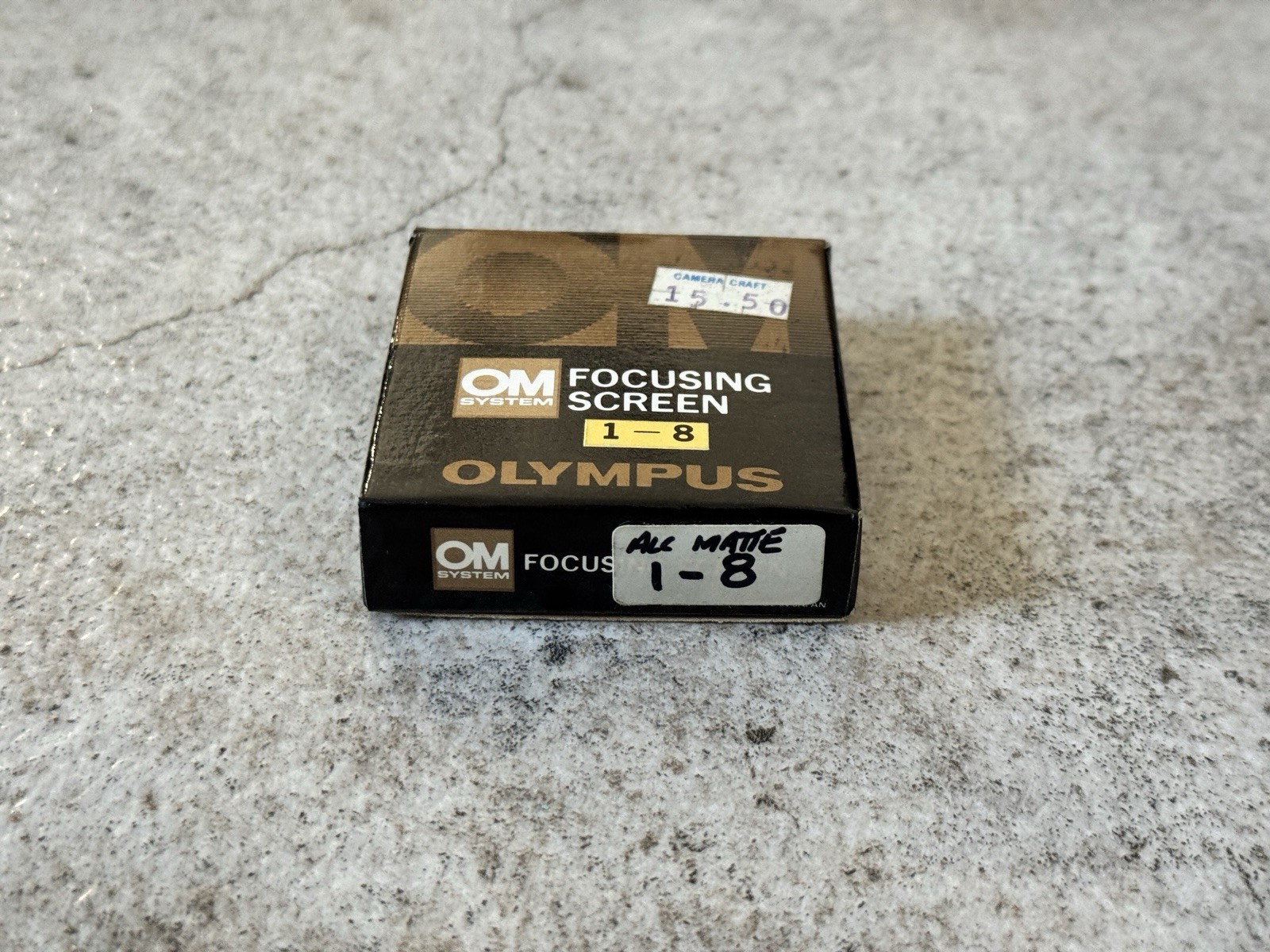 Vintage Olympus OM System Focusing Screen 1-8 with Case Tool Instructions Camera