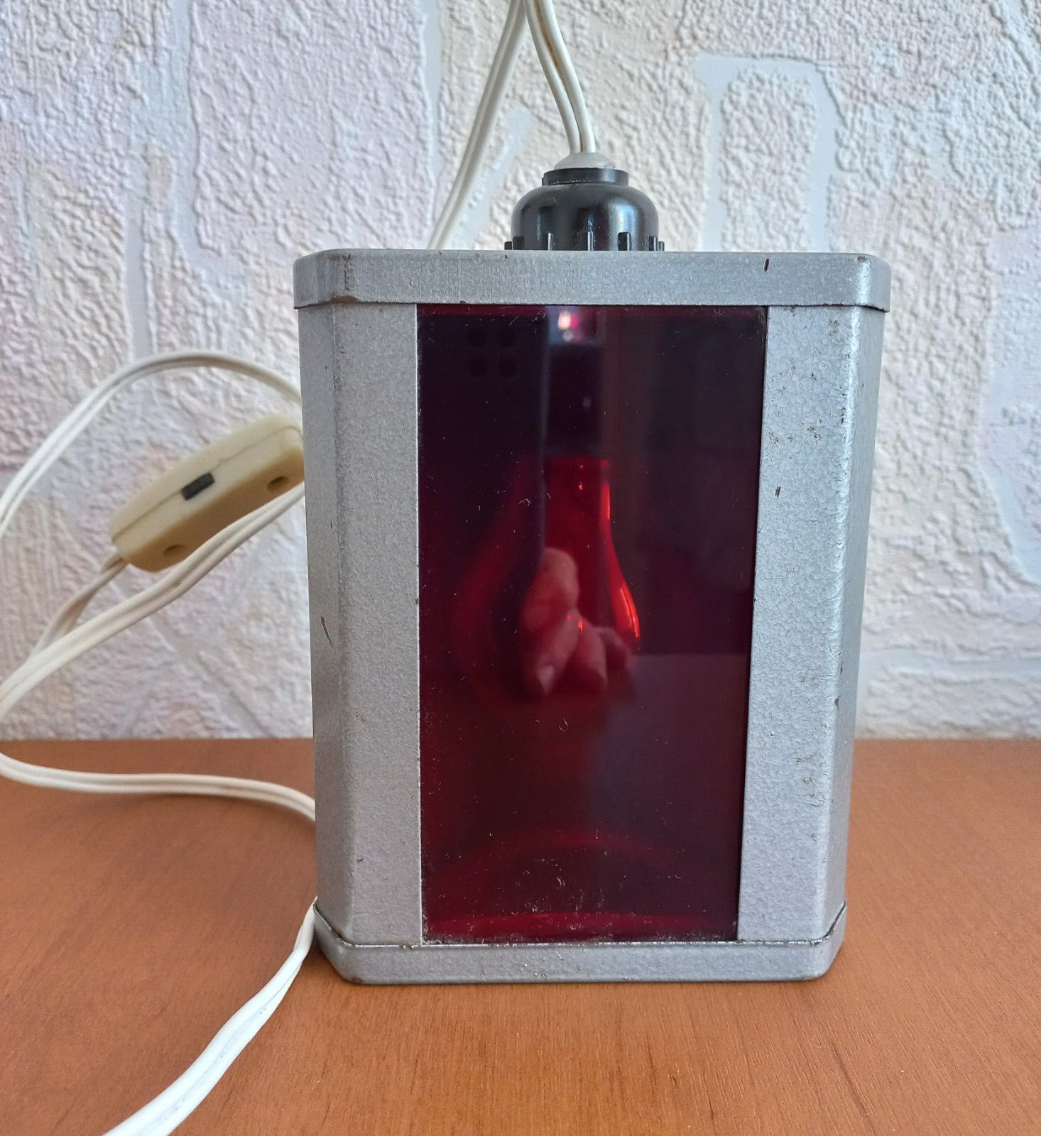 Soviet Vintage Red Lantern for Photo Printing 1980s USSR antique