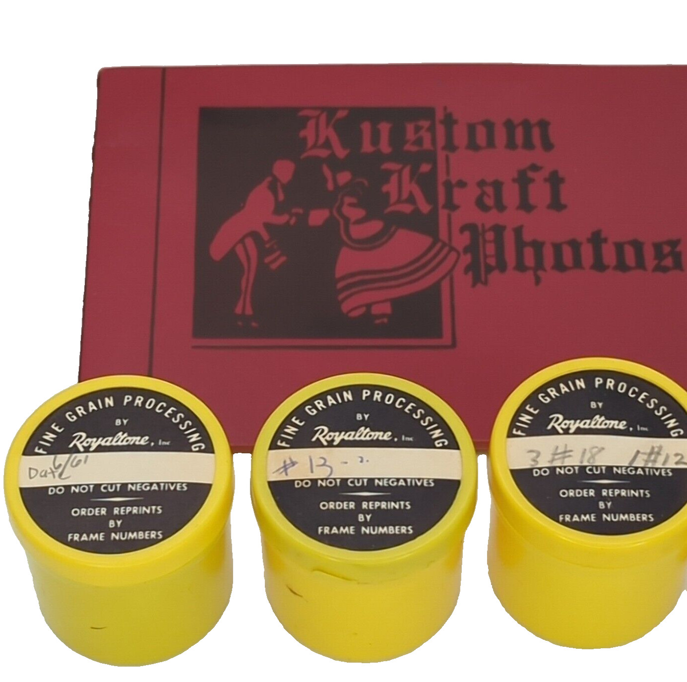 Film Kare Yellow Plastic 35mm Film Canisters Container Lot Kustom Craft FilmKare