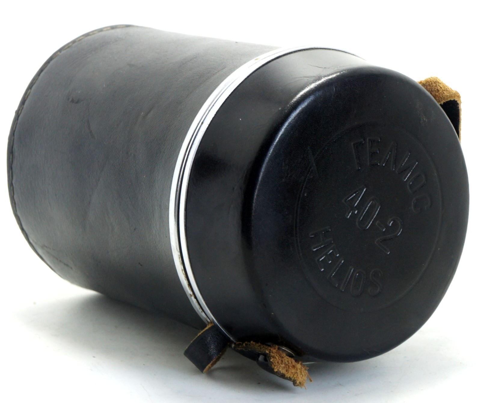 Vintage Soviet Helios 40-2 Lens Case Hard Leather Pouch for 85mm f1.5 Zenit USSR