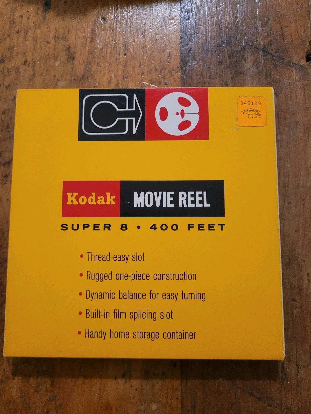 Vintage Kodak Super 8mm Movie Reel 400 feet NOS storage box & jacket