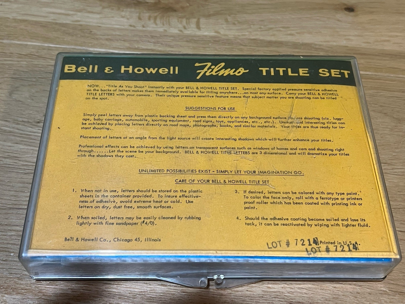 Bell & Howell Filmo Clapperboard Hollywood Movie Title Set Porcelain Ceramic