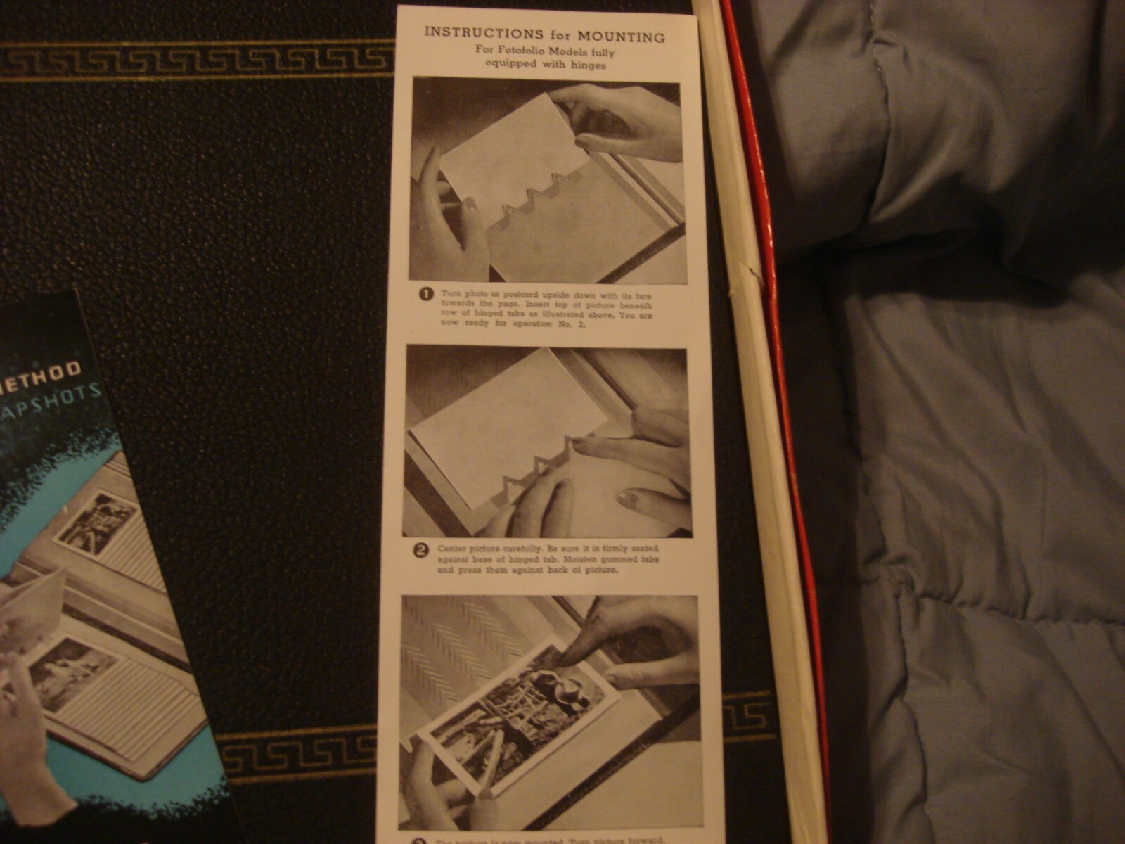 Vtg Fotofolio No. 410 View Finder Photo Keeper with Instructions & Original Box