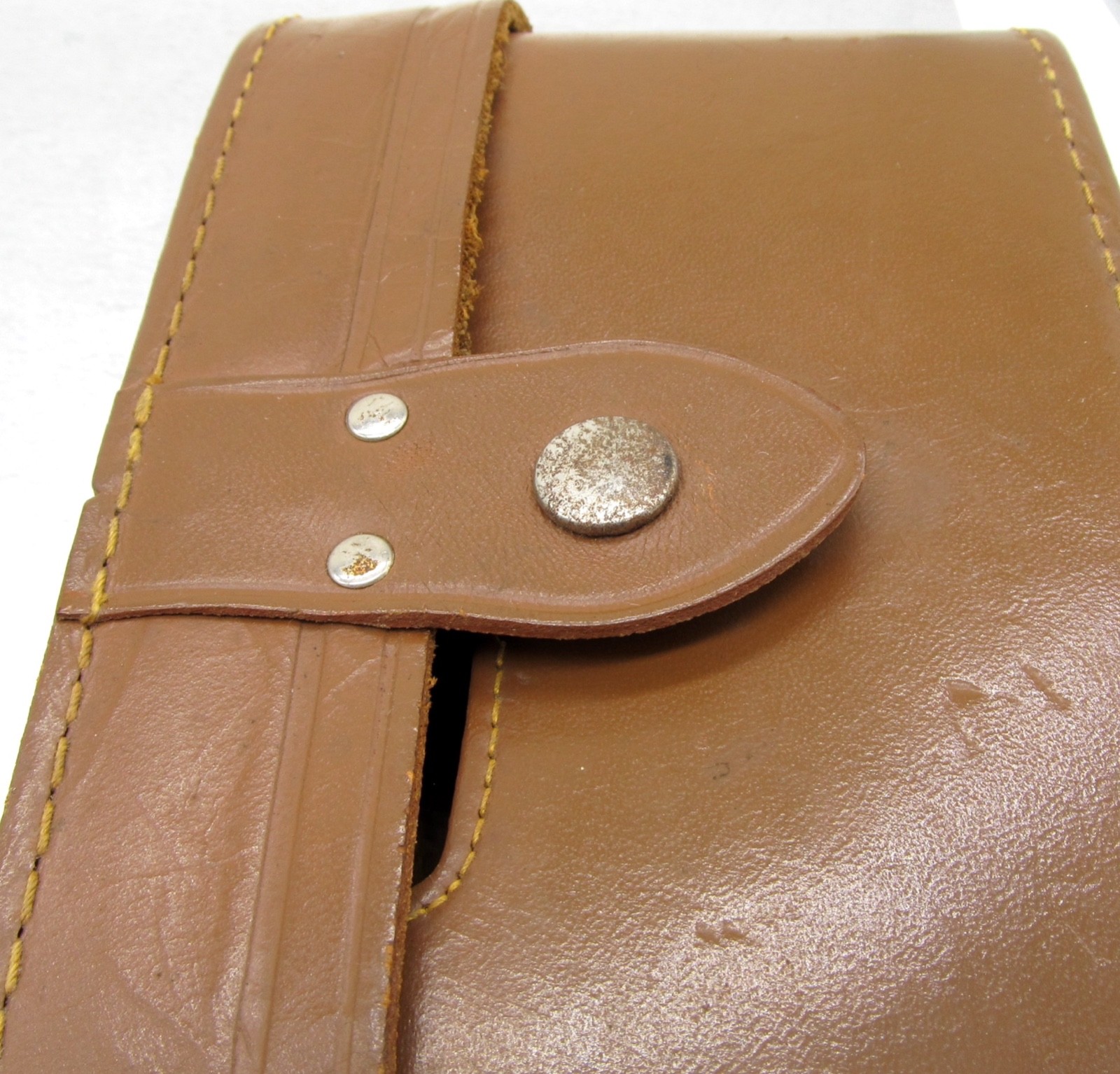Lot 2 Vintage Camera Cases Light Brown Leather 1 Top Grain Cowhide Argus & Kodak