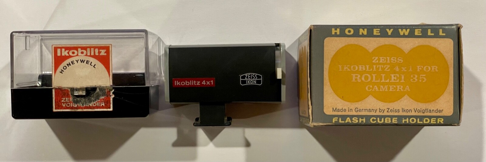 Rollei 35 HONEYWELL Flash Cube Holder Zeiss Ikoblitz 4×1 Cat. No. 226