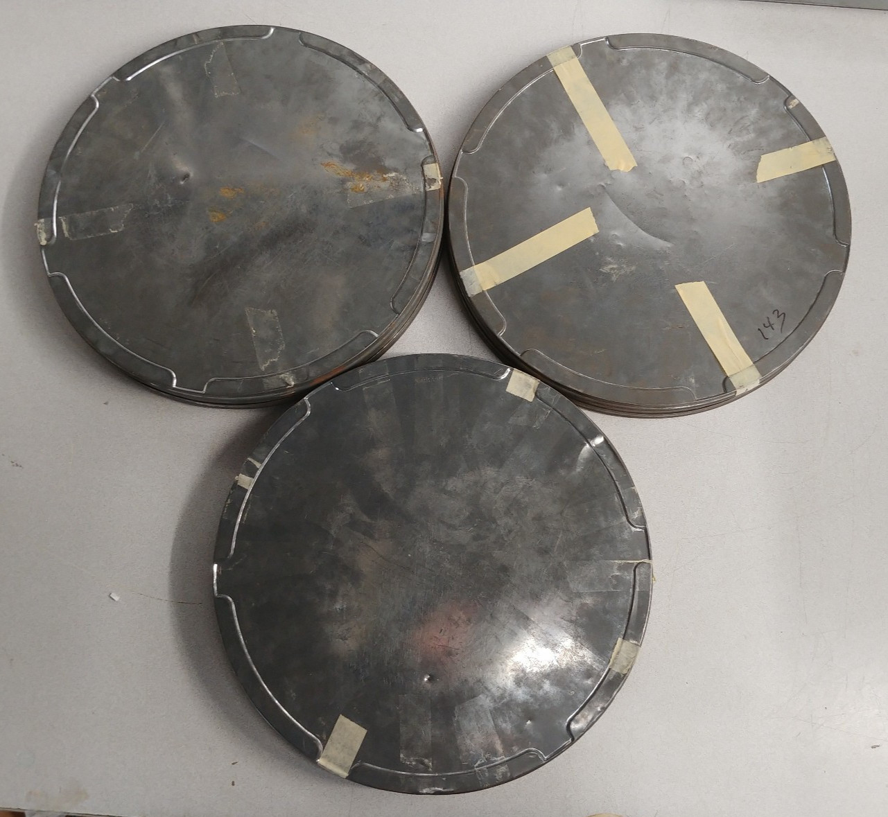 Lot of 3 Eastman Kodak No. 2373 35mm Film Reel Canisters