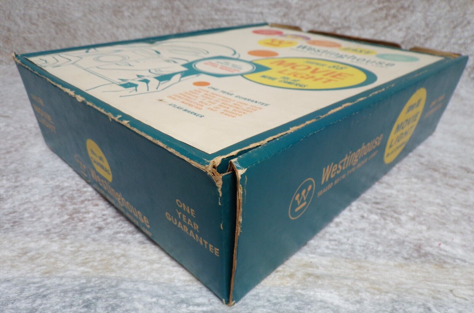 EMPTY BOX VINTAGE 1960’s WESTINGHOUSE SUPER 88 MOVIE LAMP LIGHT FOR FILM CAMERAS