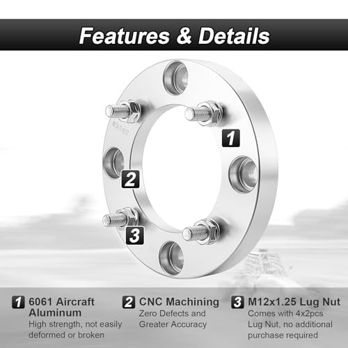 2PCS 1.25″ Wheel Spacer Adapters 4x156mm to 4x137mm Compatible with Polaris