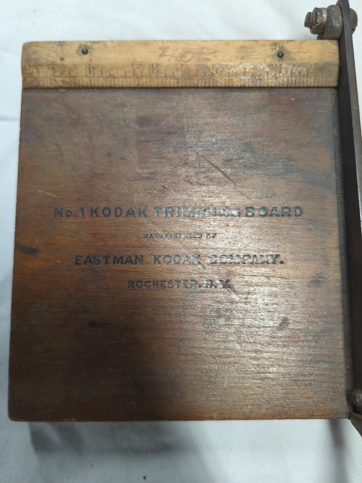 Vintage wooden No. 1 Kodak trimming board 5” x 5″ Cutting Surface