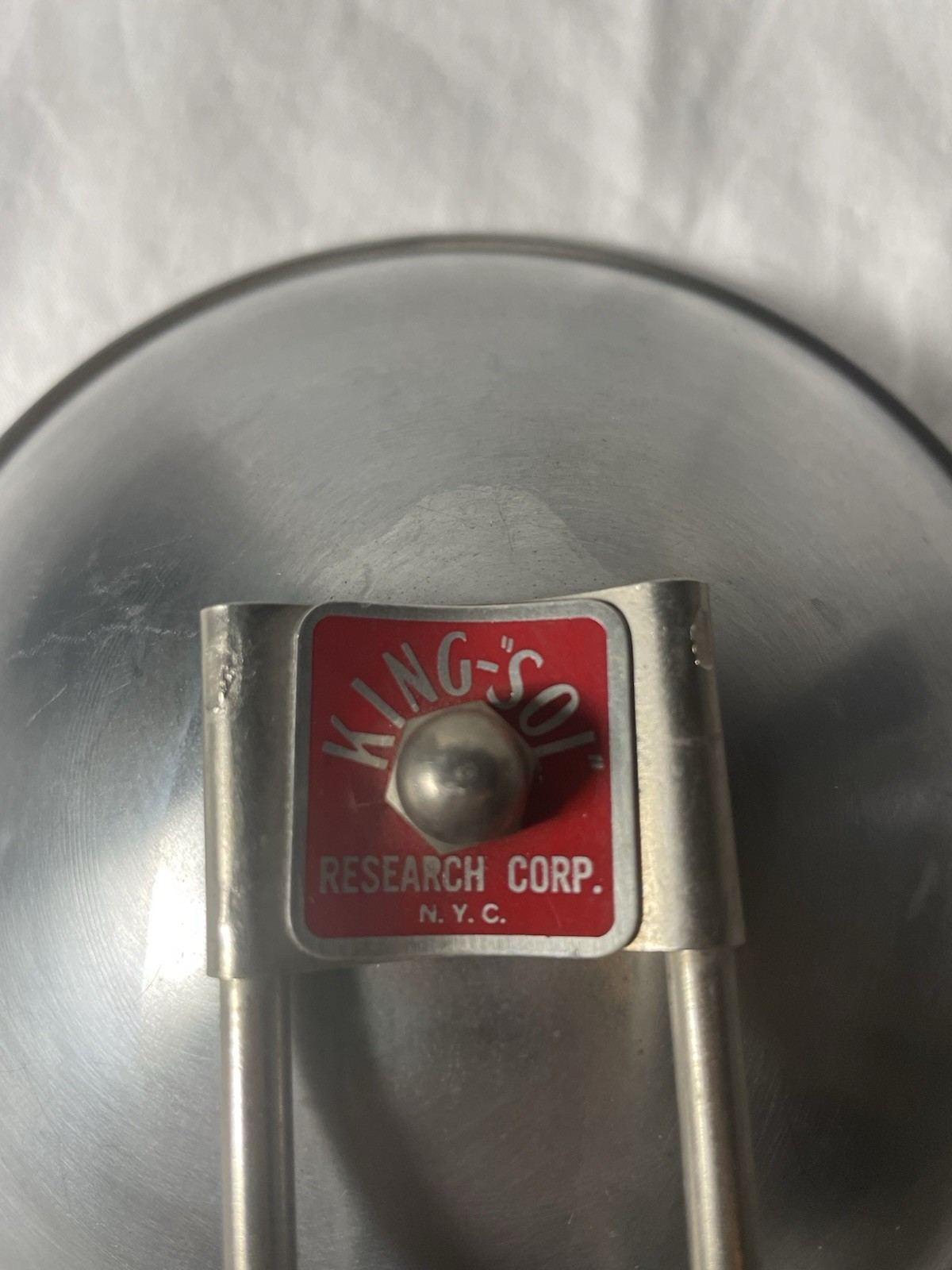 Vintage King-Sol Research Corp NYC Flash Reflector w/ Bracket
