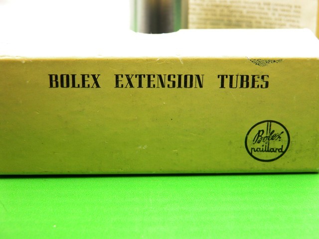 New BOLEX C-MOUNT EXTENSION TUBE SET For Bolex 16mm Macro Close-Up Filming Nice!