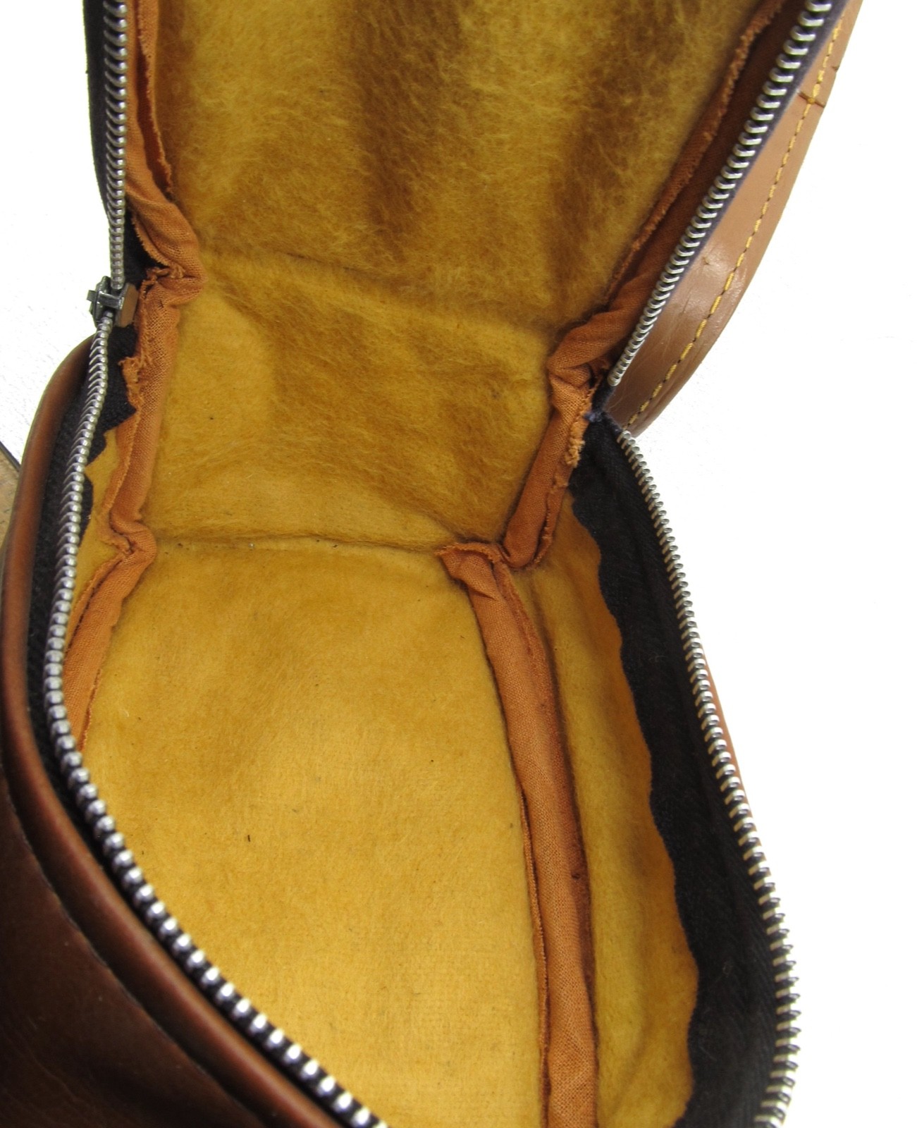 Lot 2 Vintage Camera Cases Light Brown Leather 1 Top Grain Cowhide Argus & Kodak