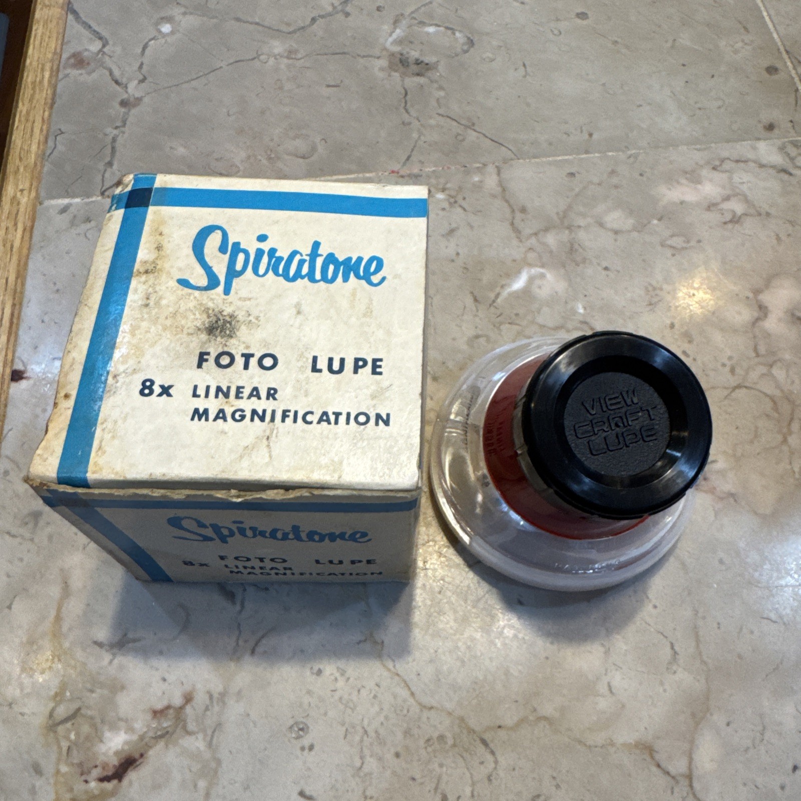 Spiratone Foto Lupe- 8x Linear Magnification Lens With Film Attachment, New