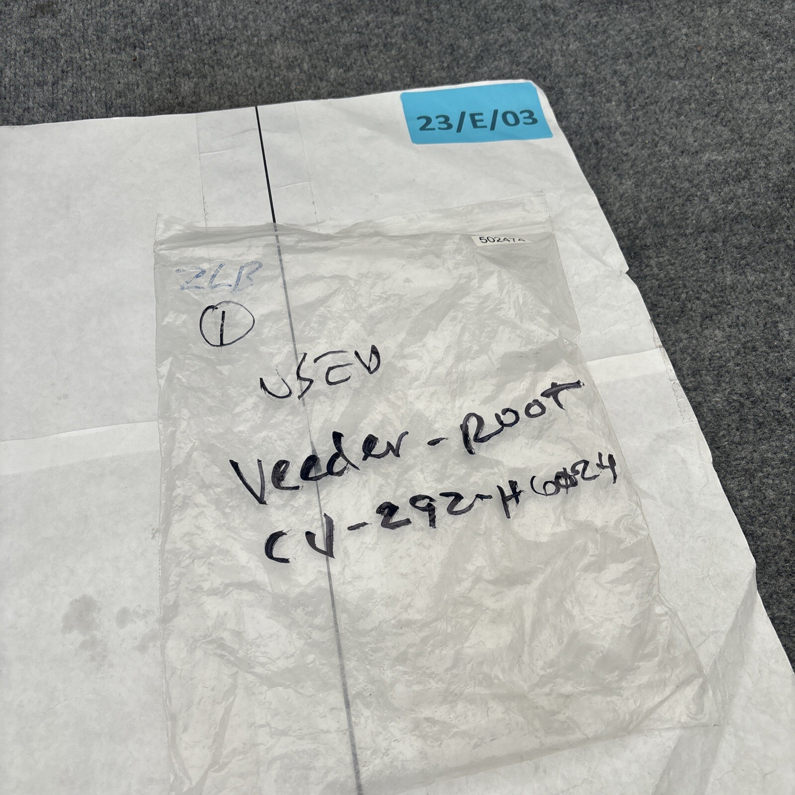Veeder-Root CV-292-H6024 Vintage 4 digit Analog Counter Used