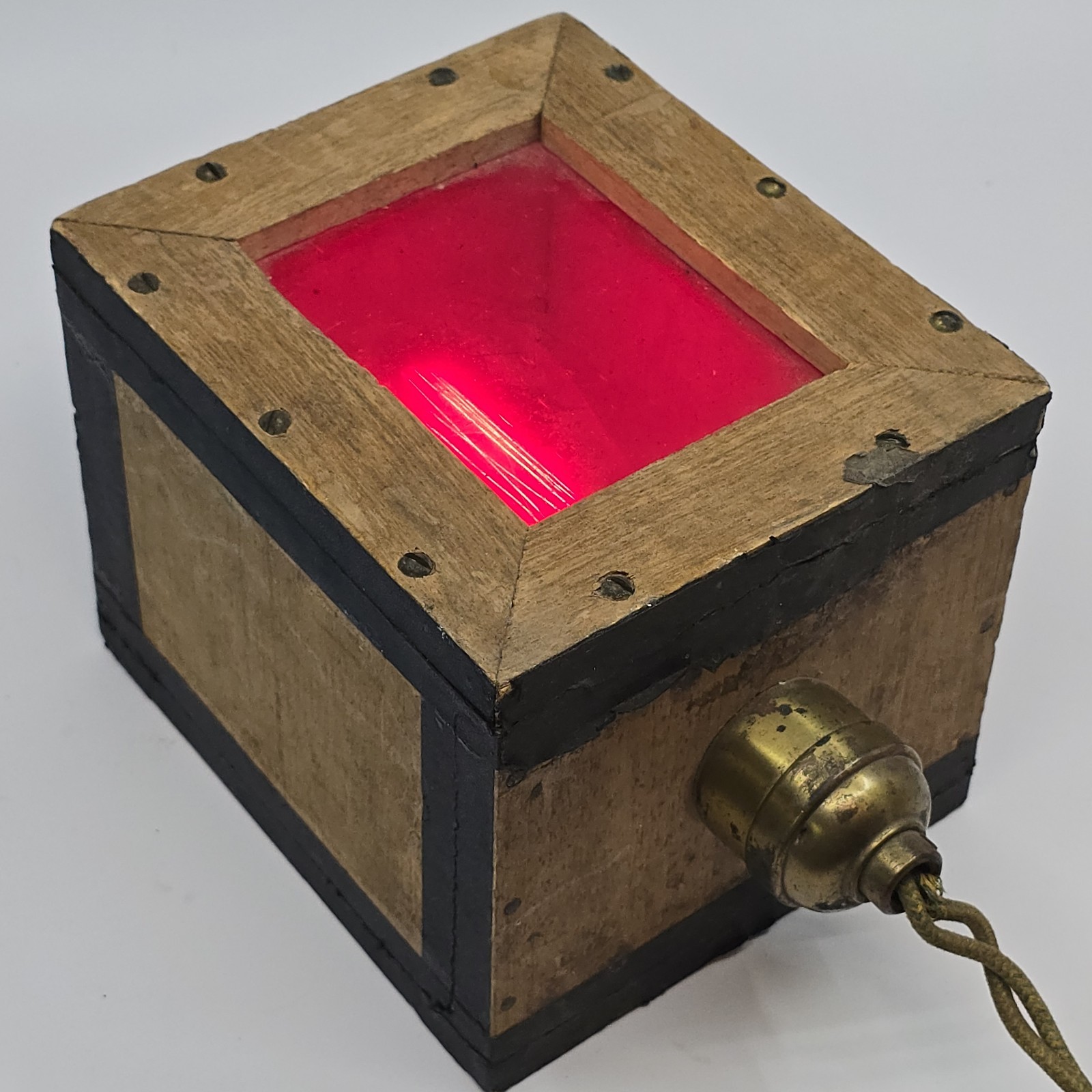 Vintage 1930-40s Dark Room Safelight Box Homemade – Camera Photography