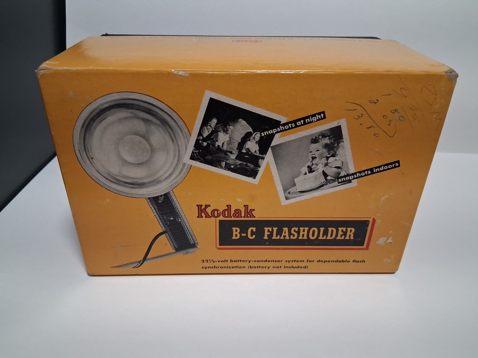 Vintage Kodak B-C Flashholder In Box With Instructions USA & Original Battery