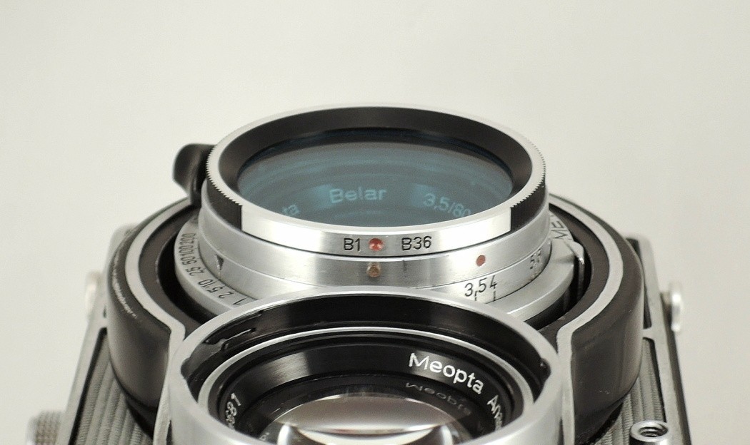 Flexaret MEOPTA B1 B36 Blue Filter Czechoslovakia Genuine Accessories Bayonet
