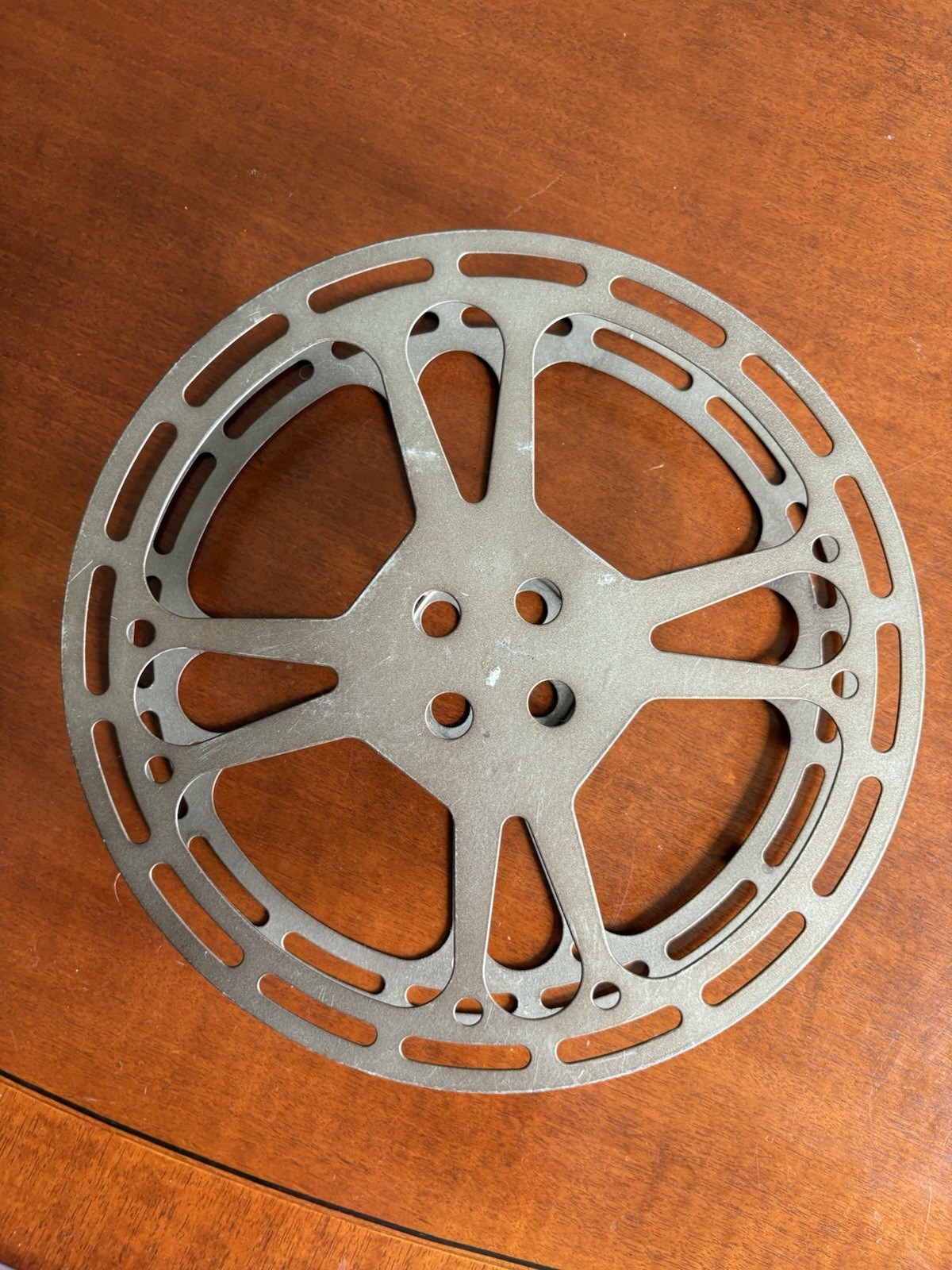 2 Metal Film Reels Home Cinema Equipment/ Home Decor 1st 13.5“ X 2“ & 2nd 9”X2”