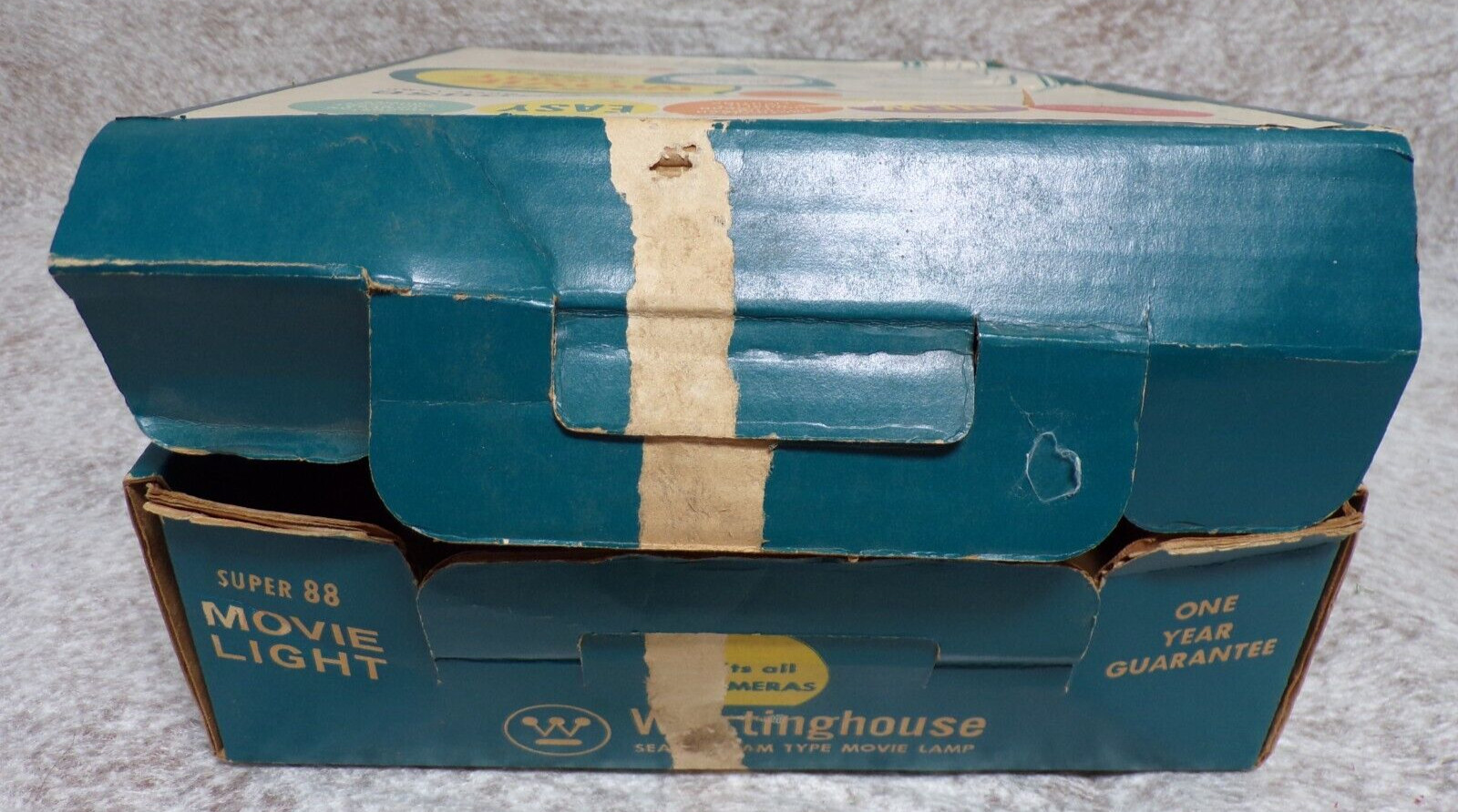 EMPTY BOX VINTAGE 1960’s WESTINGHOUSE SUPER 88 MOVIE LAMP LIGHT FOR FILM CAMERAS