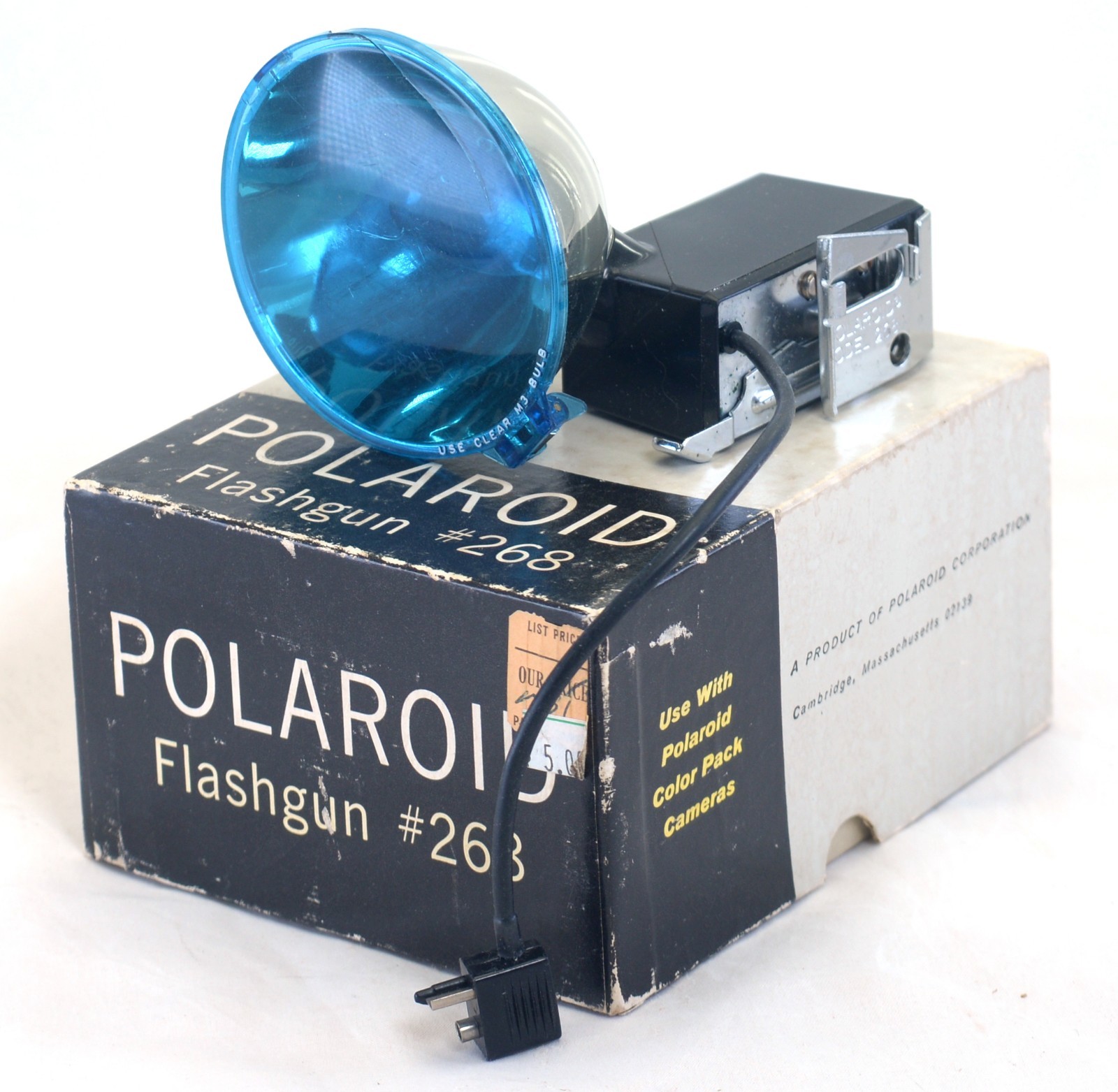Polaroid Flashgun #268 Vintage Lighting Accessory in Original Box