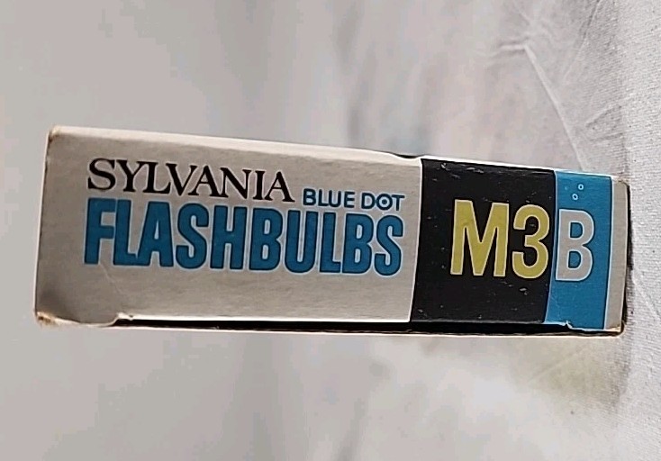 10 Vintage Sylvania Blue Dot Flash Bulbs M3b Flashbulbs For Camera,new Old Stock