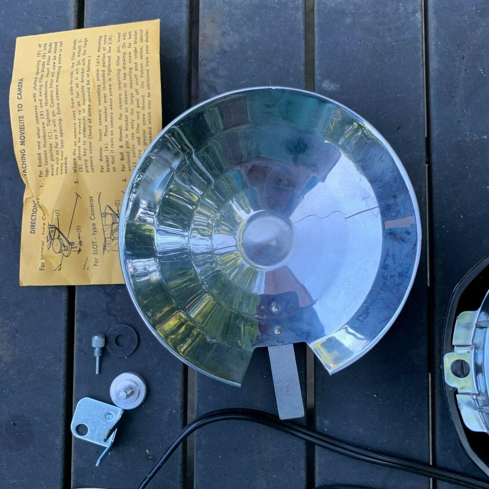 Vintage Sears Super 8 Movie Light, Model 38813, Sealed Beam, 250W, From 1960s