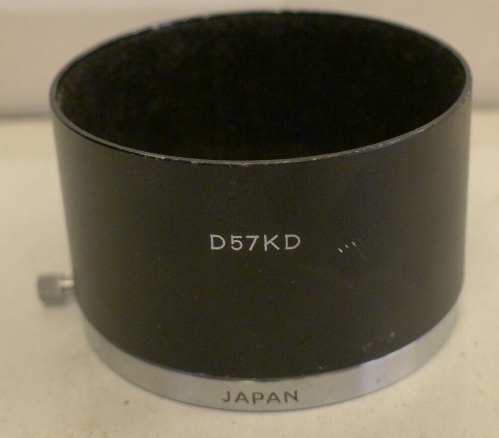 Minolta D57KD Metal Lens Hood 55mm Slip On/Clamp Style for Rokkor -Made in Japan