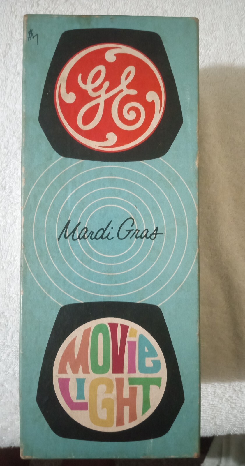 GE Mardi Gras Movie Camera Light Model MG-1 Tested & Working Motion Accessory