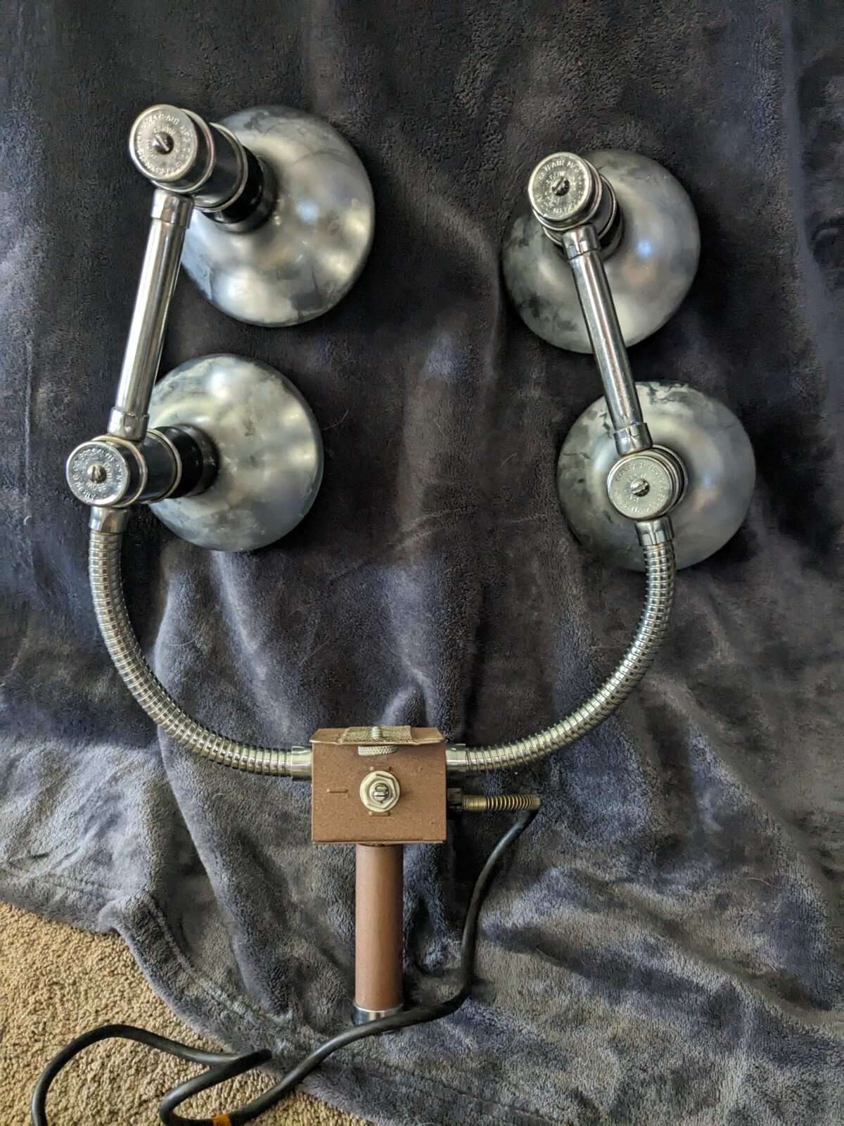 Vintage GE Flexible Mayfair Flexmaster 660W/250V Lights Movie / Photo Lights