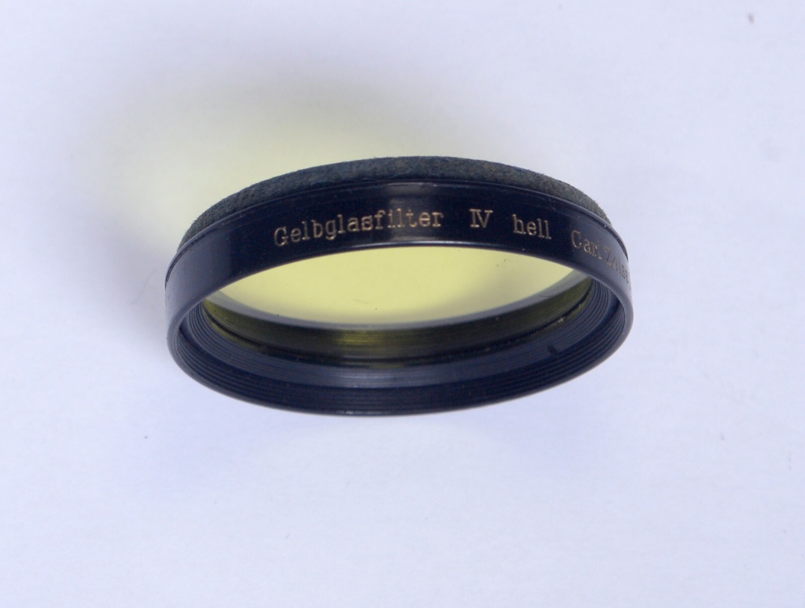 Vintage Carl Zeiss Jena YELLOW Filter Gelbglasfilter IV hell for Exakta 127