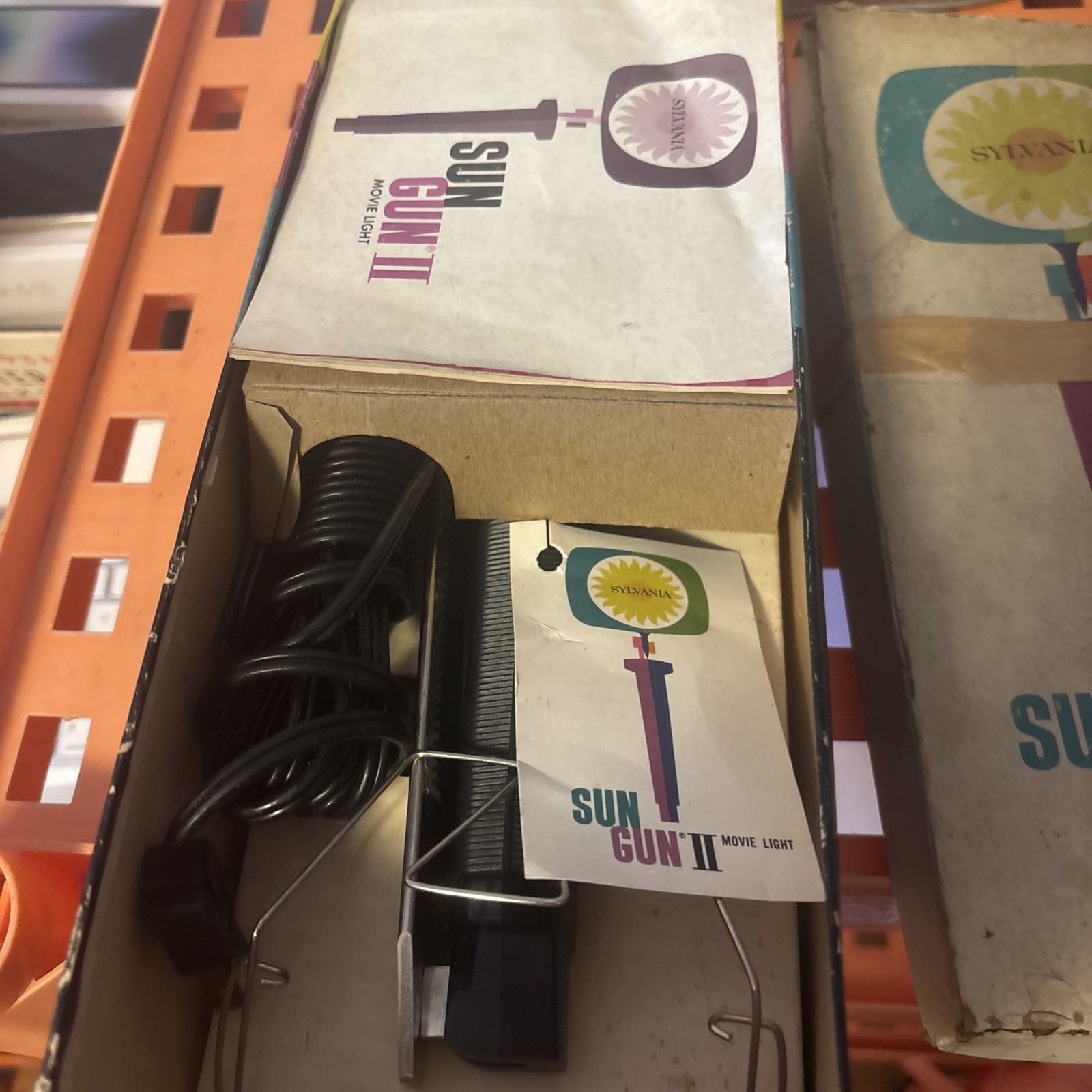 Working Sylvania Sun Movie Light In Box Works Very Bright 1962