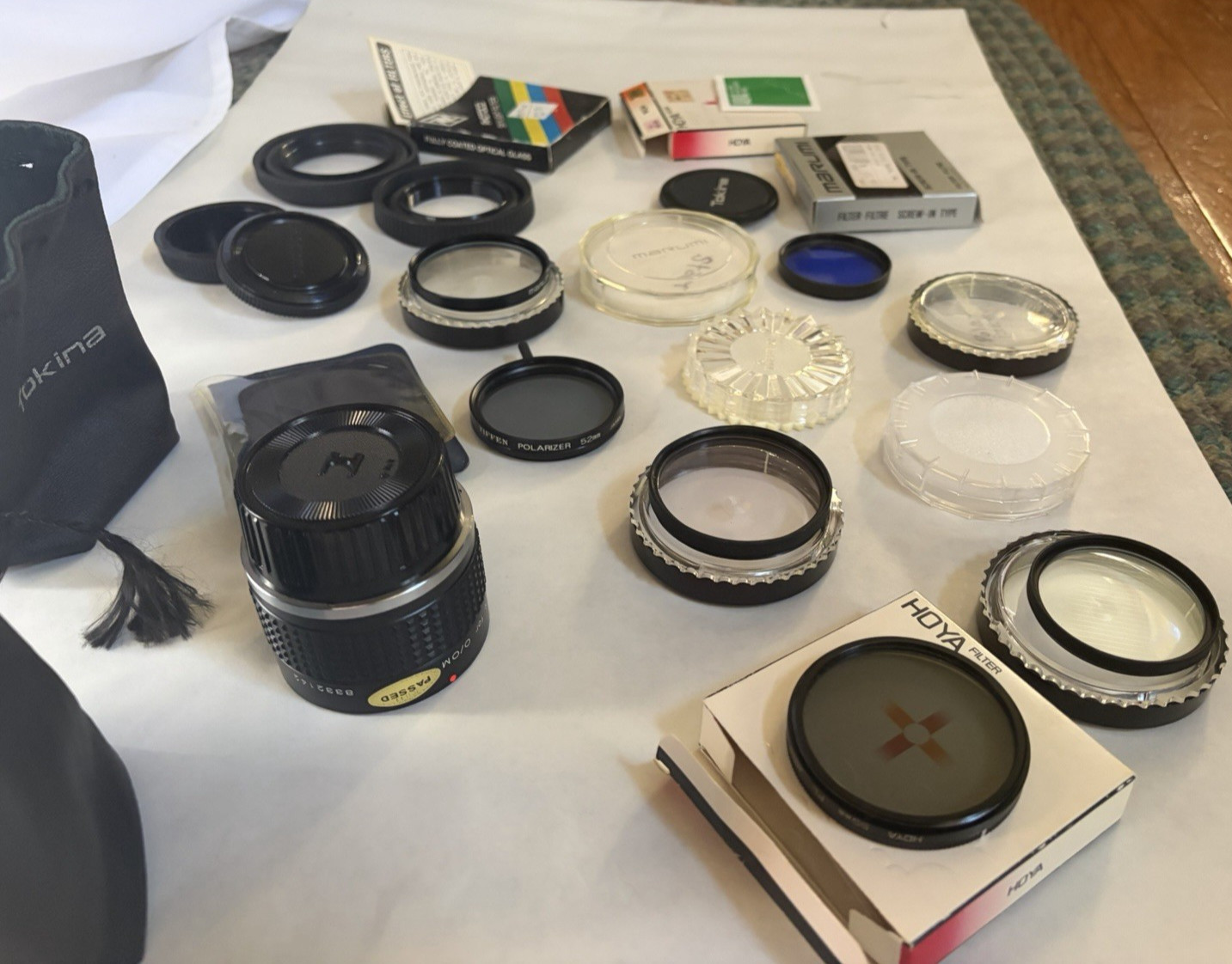 Lot of Vintage Camera Lens Accessories Tiffen, Marumi, Tokina, Hoya Japan