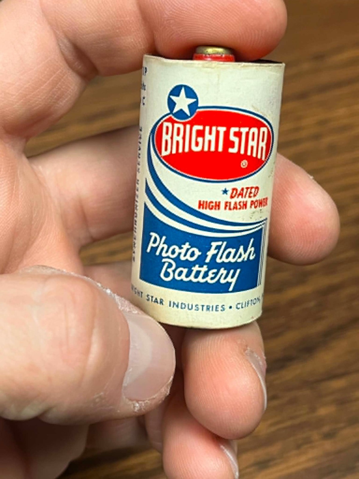 Vintage Bright Star Photo Flash C Cell Battery Freshness Dated 10-59