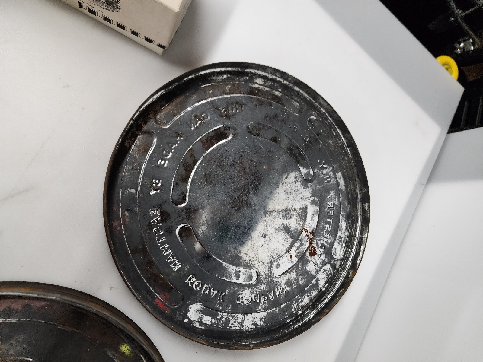 Vintage Eastman Kodak CFR Rochester, NY Movie Film Can Tin Canister 10″