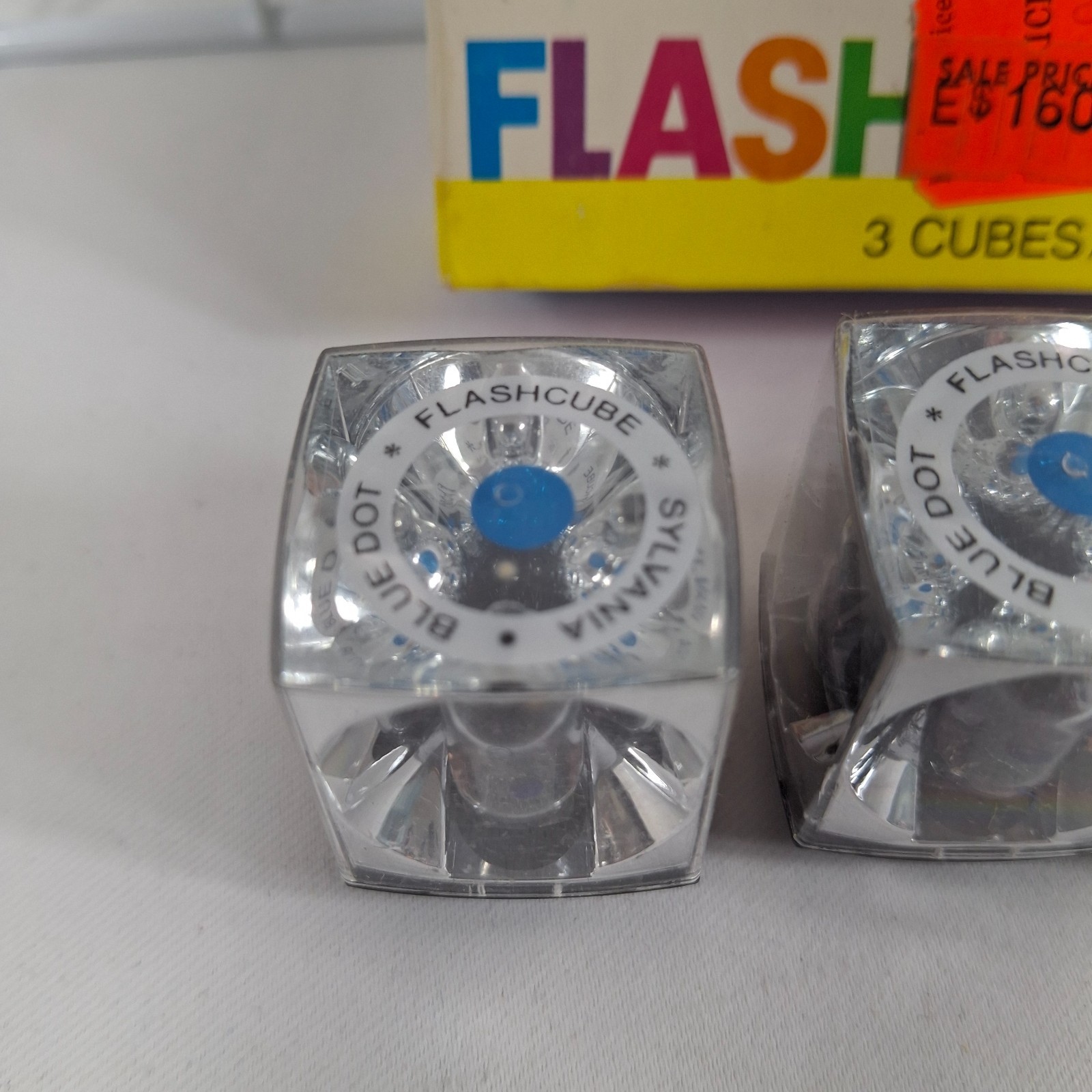 Vintage SYLVANIA Blue Dot Flash Cubes & Magicubes 9 Cubes/36 Flashes OriginalPkg