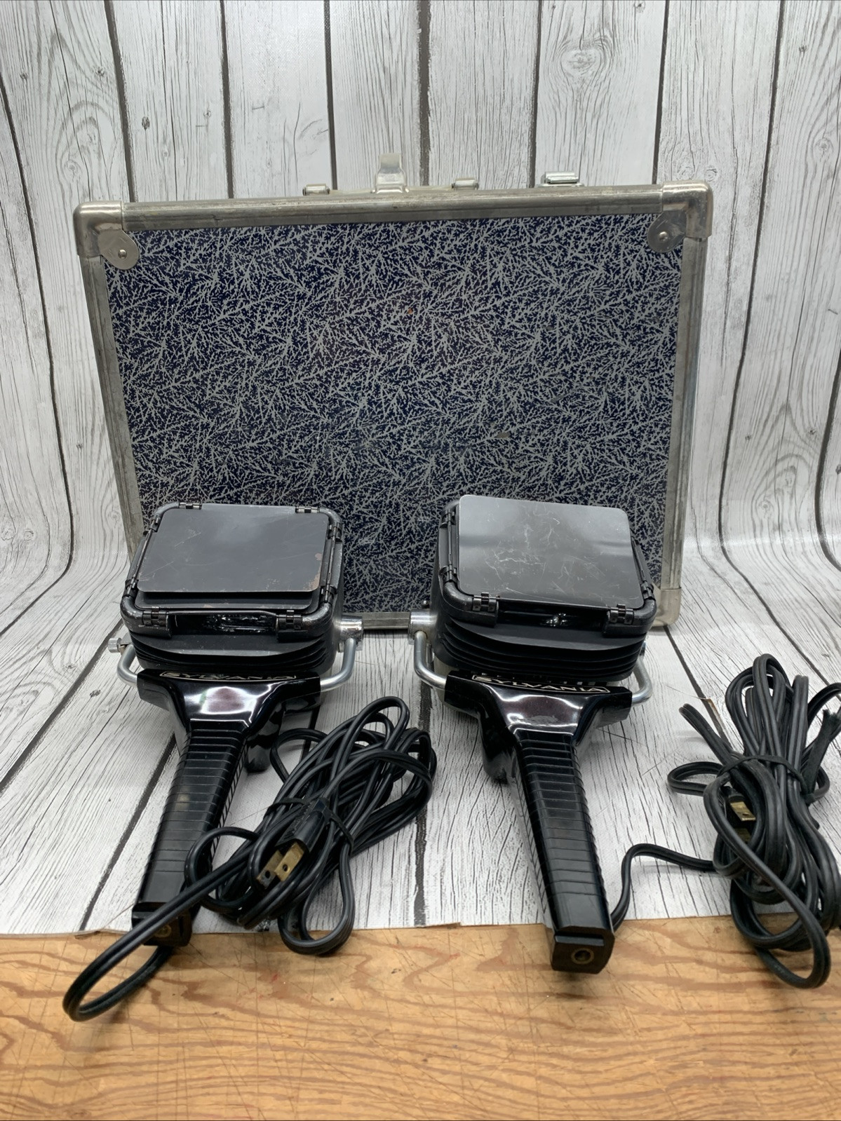 Sylvania Sun Gun SG-60 Movie Camera Lights (2) Tested WORKING