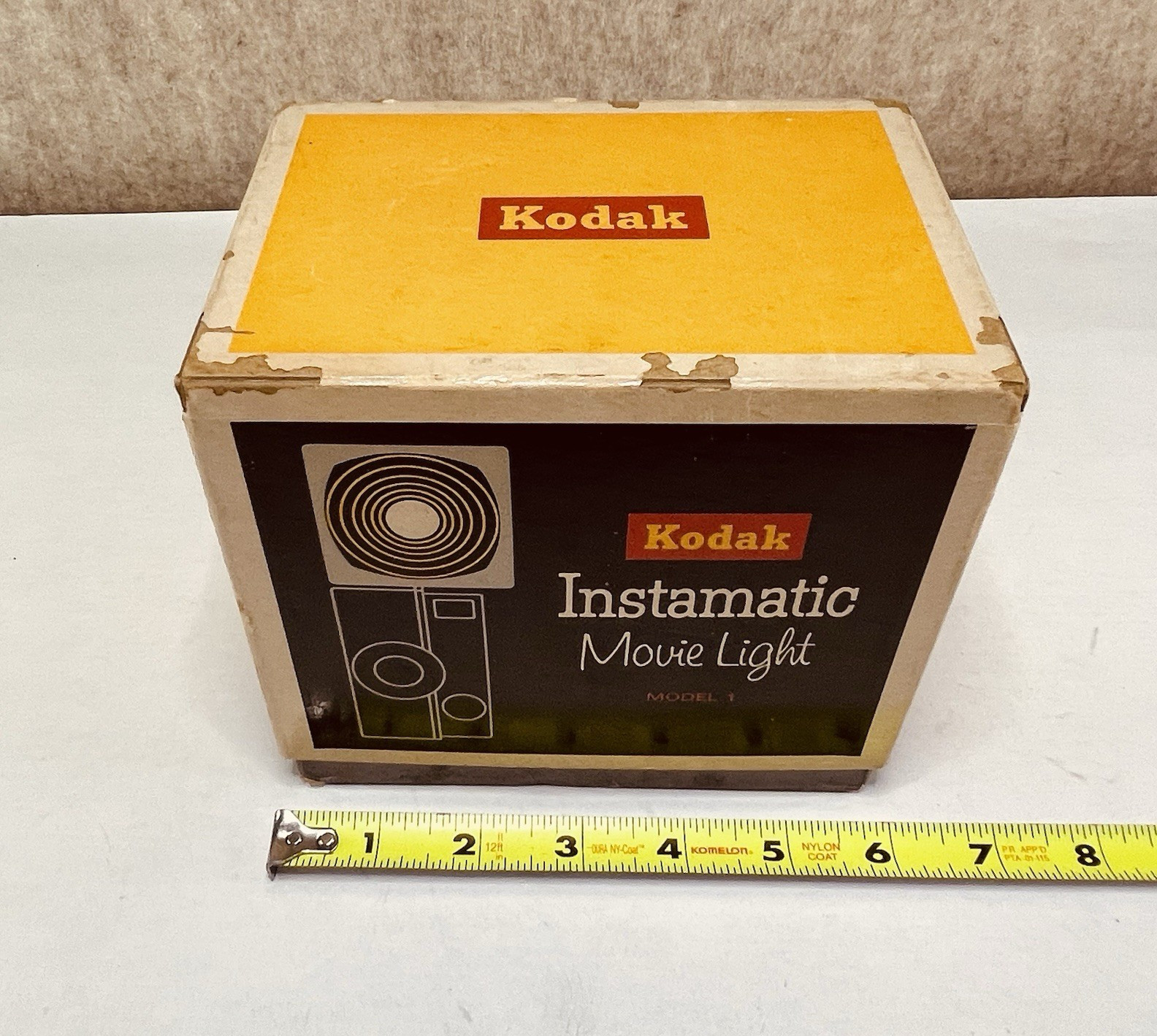 VTG 60s Kodak Instamatic Model 1 Movie Light Original Box NOT Tested Needs Bulb